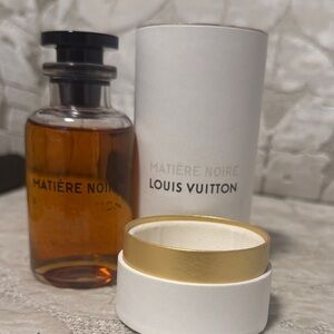Louis Vuitton Matière Noire - Amber Liquid with Black Cap and White/Gold Tube